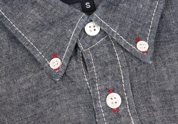 COMME des GARCONS HOMME Color Stitch Shirt Indigo Size S