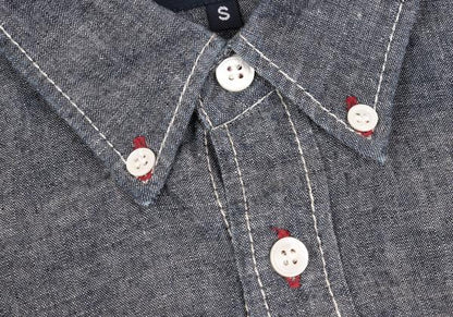 COMME des GARCONS HOMME Color Stitch Shirt Indigo Size S