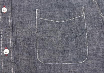 COMME des GARCONS HOMME Color Stitch Shirt Indigo Size S