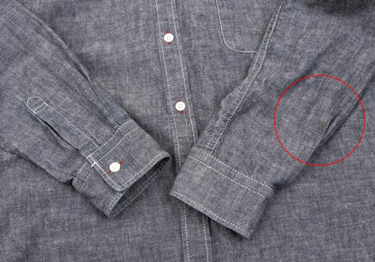 COMME des GARCONS HOMME Color Stitch Shirt Indigo Size S