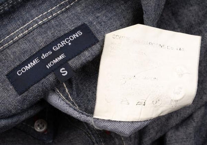 COMME des GARCONS HOMME Color Stitch Shirt Indigo Size S