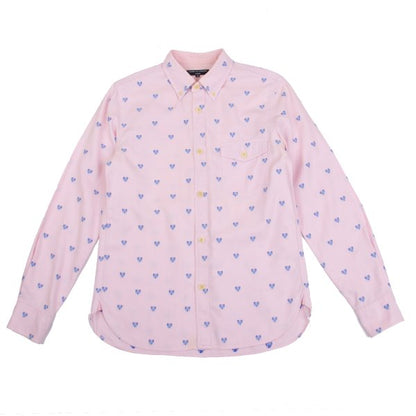 COMME des GARCONS HOMME Butterfly Oxford Shirt Pink Size S