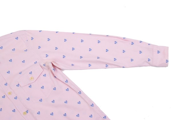 COMME des GARCONS HOMME Butterfly Oxford Shirt Pink Size S