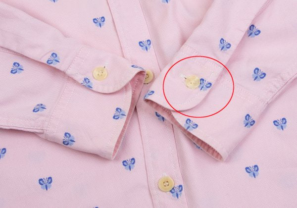 COMME des GARCONS HOMME Butterfly Oxford Shirt Pink Size S