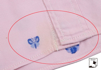 COMME des GARCONS HOMME Butterfly Oxford Shirt Pink Size S