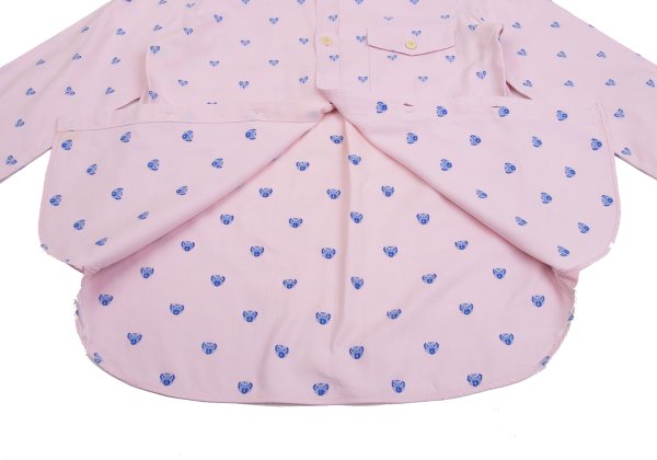 COMME des GARCONS HOMME Butterfly Oxford Shirt Pink Size S