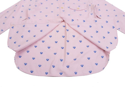 COMME des GARCONS HOMME Butterfly Oxford Shirt Pink Size S
