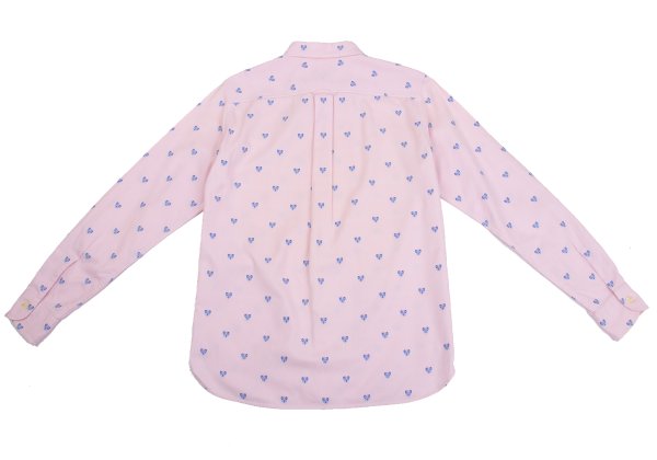 COMME des GARCONS HOMME Butterfly Oxford Shirt Pink Size S