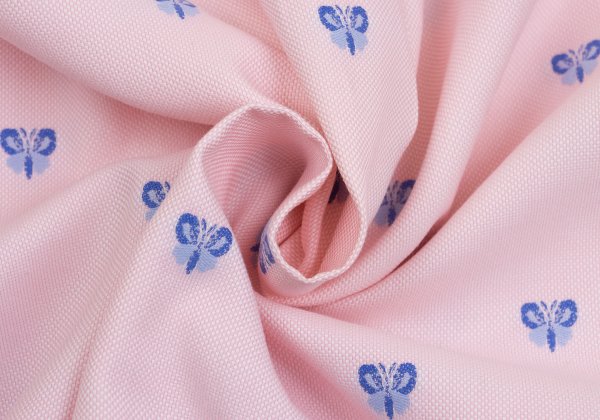 COMME des GARCONS HOMME Butterfly Oxford Shirt Pink Size S