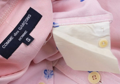 COMME des GARCONS HOMME Butterfly Oxford Shirt Pink Size S