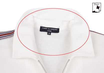 COMME des GARCONS HOMME Taping Jersey Jacket White Size S