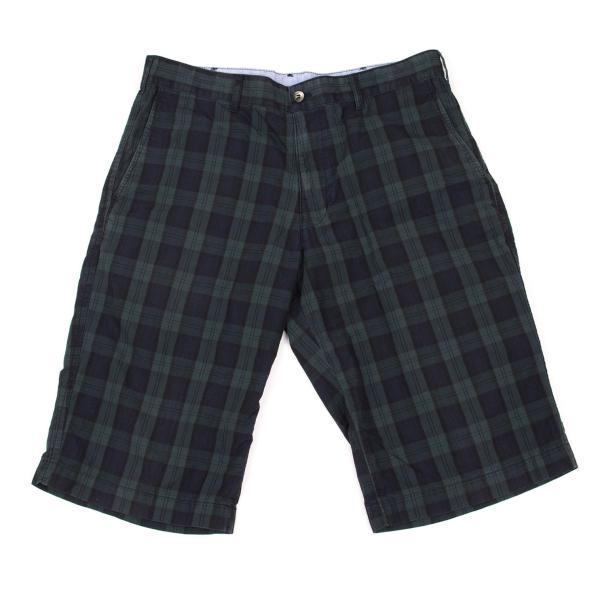 COMME des GARCONS HOMME Blackwatch Cotton Shorts Size S