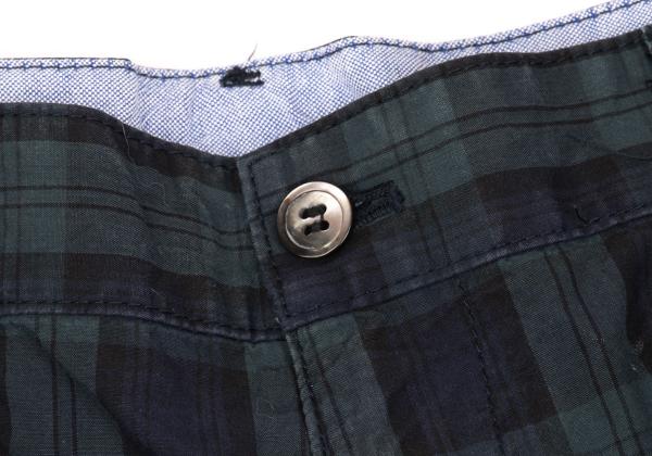 COMME des GARCONS HOMME Blackwatch Cotton Shorts Size S