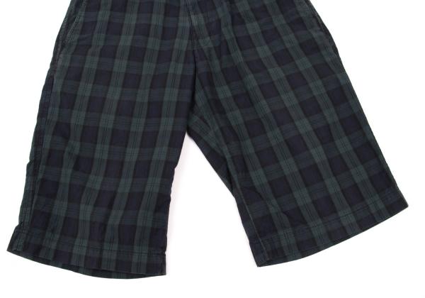 COMME des GARCONS HOMME Blackwatch Cotton Shorts Size S