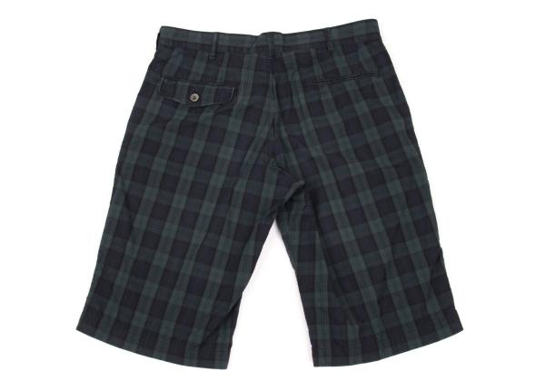 COMME des GARCONS HOMME Blackwatch Cotton Shorts Size S