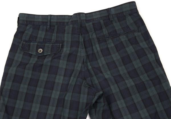 COMME des GARCONS HOMME Blackwatch Cotton Shorts Size S