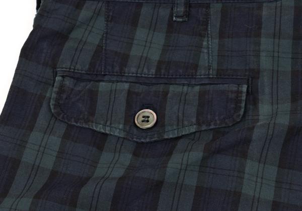 COMME des GARCONS HOMME Blackwatch Cotton Shorts Size S