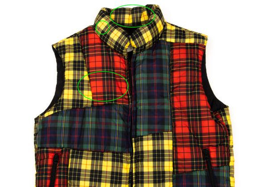 COMME des GARCONS SHIRT Padded Tartan Vest Multi Size S