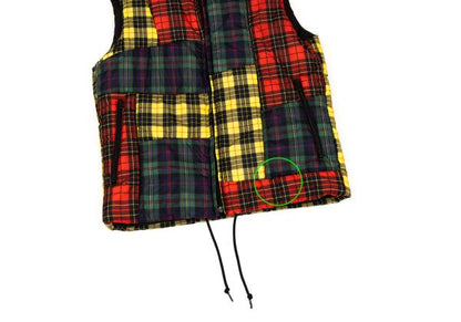 COMME des GARCONS SHIRT Padded Tartan Vest Multi Size S