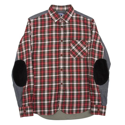 JUNYA WATANABE MAN CDG Patchwork Check Shirt Red Size S