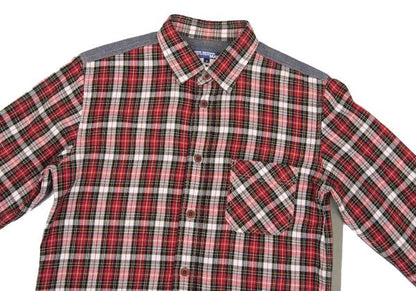 JUNYA WATANABE MAN CDG Patchwork Check Shirt Red Size S