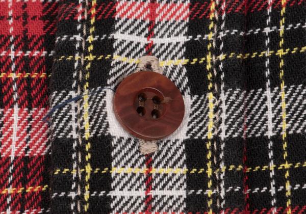 JUNYA WATANABE MAN CDG Patchwork Check Shirt Red Size S