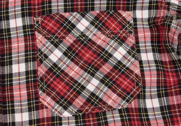 JUNYA WATANABE MAN CDG Patchwork Check Shirt Red Size S