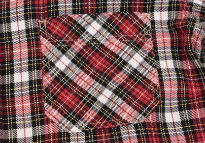 JUNYA WATANABE MAN CDG Patchwork Check Shirt Red Size S