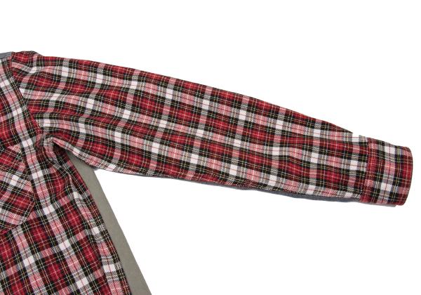 JUNYA WATANABE MAN CDG Patchwork Check Shirt Red Size S