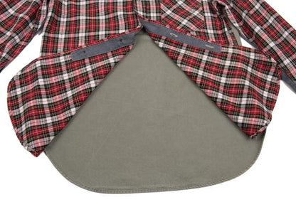 JUNYA WATANABE MAN CDG Patchwork Check Shirt Red Size S