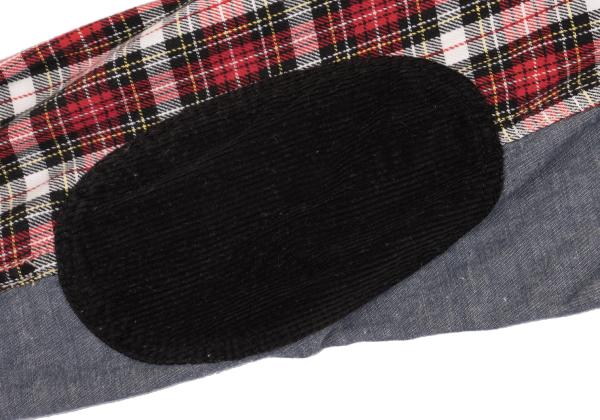 JUNYA WATANABE MAN CDG Patchwork Check Shirt Red Size S