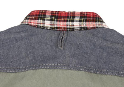 JUNYA WATANABE MAN CDG Patchwork Check Shirt Red Size S
