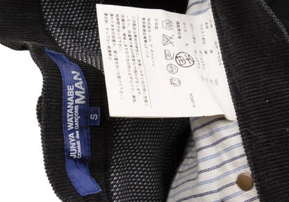 Junya Watanabe Man Corduroy Waist Cotton Pants Black Size S