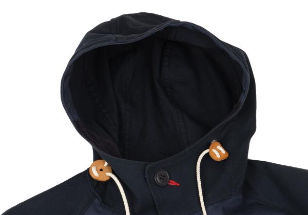 eYe Junya W x Carhartt Mixed Material Hoodie Blue Size XS
