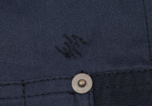 eYe Junya W x Carhartt Mixed Material Hoodie Blue Size XS