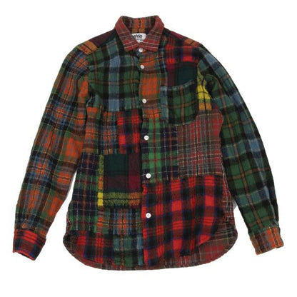 eYe JUNYA WATANABE MAN Felted Crazy Shirt Green Size XS