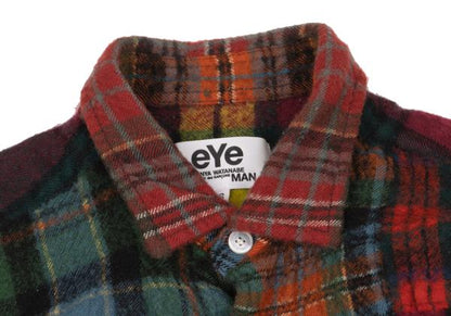 eYe JUNYA WATANABE MAN Felted Crazy Shirt Green Size XS