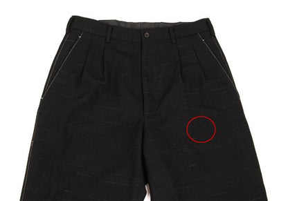 Yohji Yamamoto POUR HOMME 97AW Wool Color Pants Black Size M