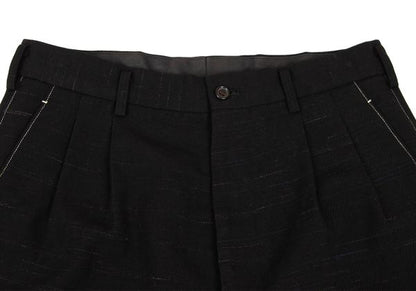 Yohji Yamamoto POUR HOMME 97AW Wool Color Pants Black Size M