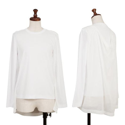 COMME des GARCONS Poly Layered Back Design Top White Size XS