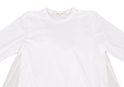 COMME des GARCONS Poly Layered Back Design Top White Size XS