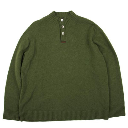 Papas Camel Wool Blend Henley High Neck Sweater Size 50L