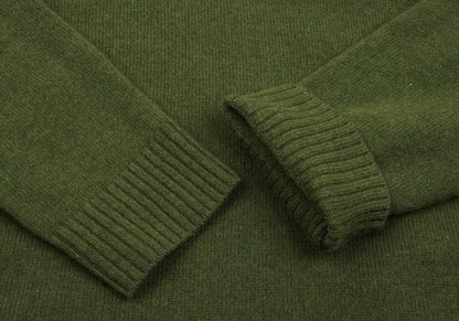 Papas Camel Wool Blend Henley High Neck Sweater Size 50L