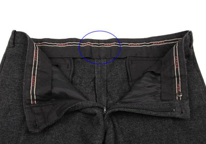 Papas Charcoal Wool Tapered Pants Size 58 3X