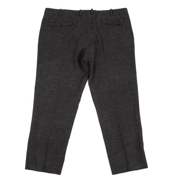 Papas Charcoal Wool Tapered Pants Size 58 3X