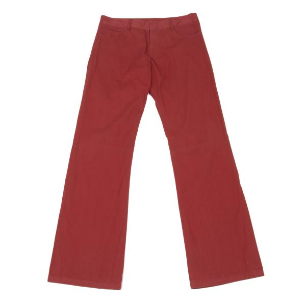 Jean Paul GAULTIER FEMME Cotton Stretch Pants Red Size 40