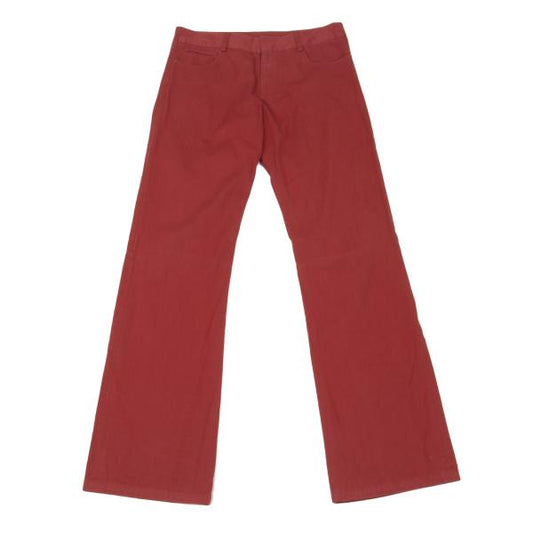 Jean Paul GAULTIER FEMME Cotton Stretch Pants Red Size 40