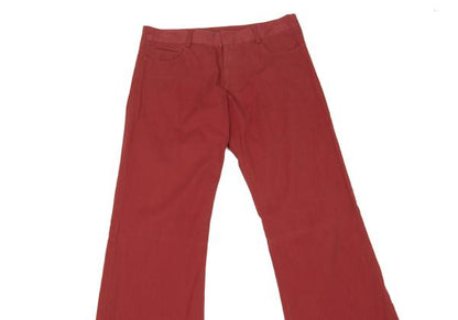 Jean Paul GAULTIER FEMME Cotton Stretch Pants Red Size 40