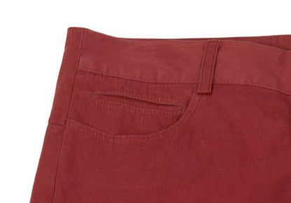 Jean Paul GAULTIER FEMME Cotton Stretch Pants Red Size 40
