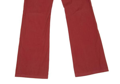 Jean Paul GAULTIER FEMME Cotton Stretch Pants Red Size 40